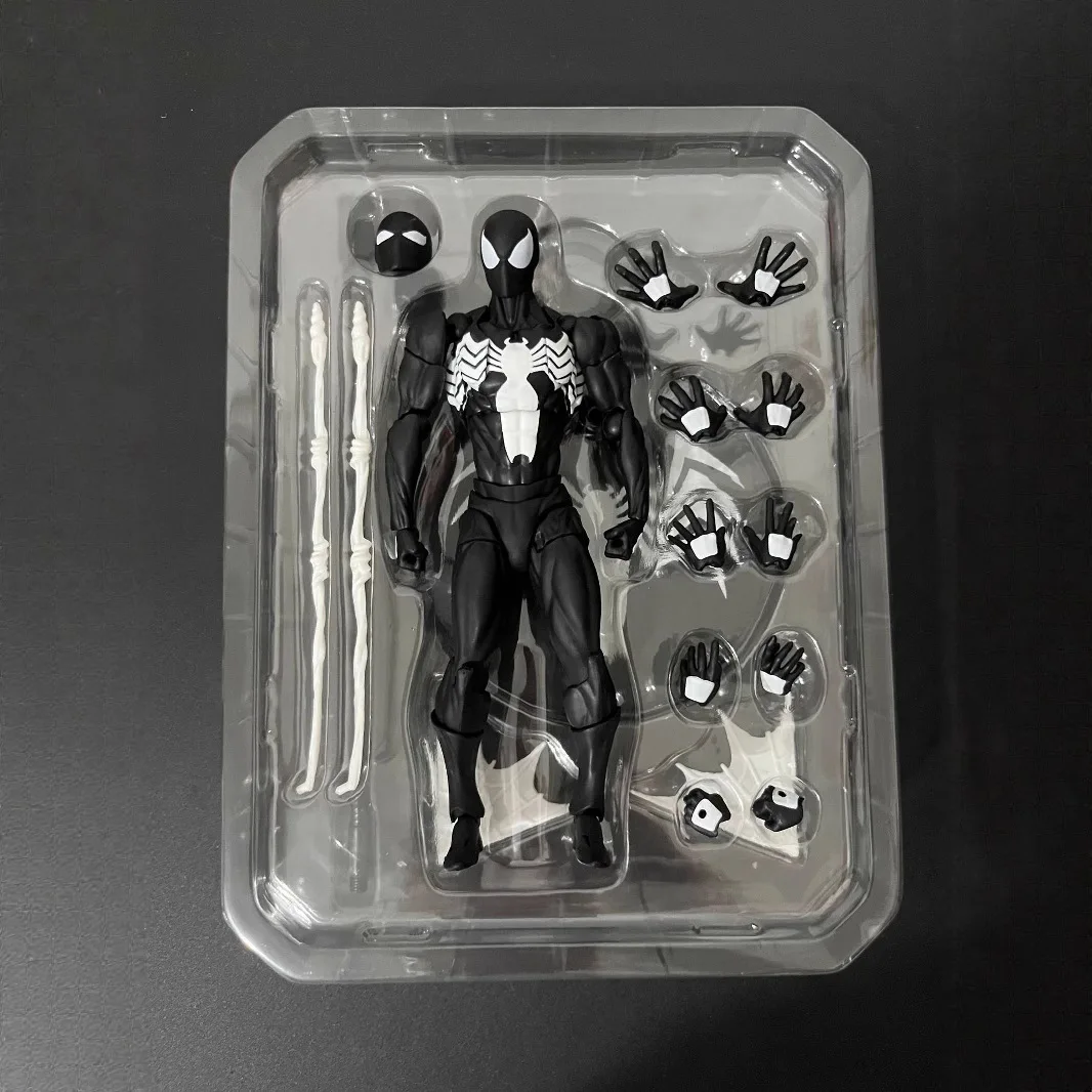 Messtoys Venom Spider-Man Figure - Black Red Plastic Toy