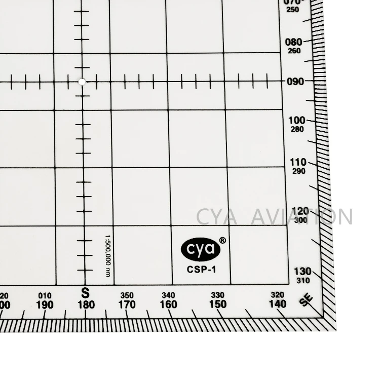 50 pcs/lot CYA CSP-1 Square Aviator Map Protractor wholesale - Free Shipping