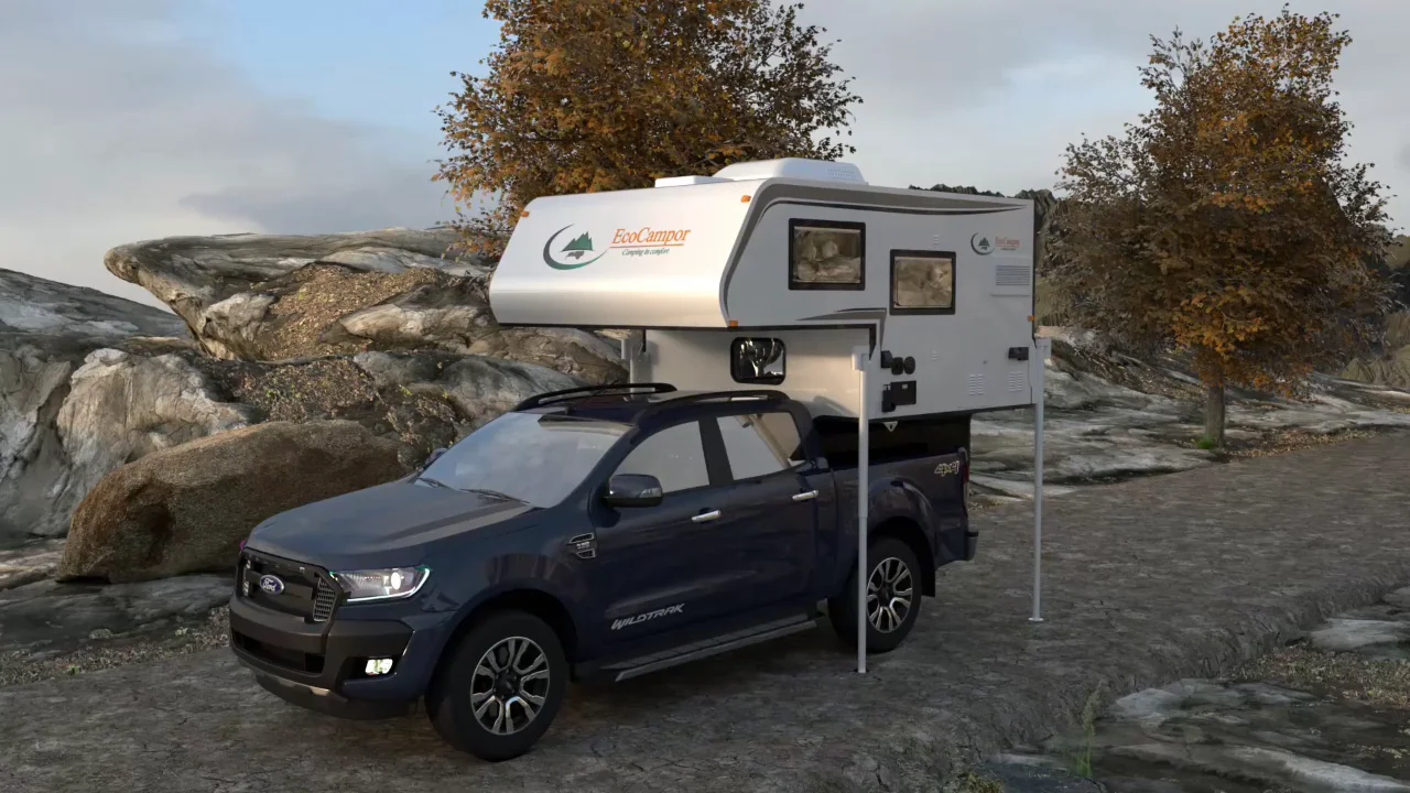 Expedition Pickup 4x4 Truck Camper Off-road Middle 6ft Luxury Overland ...