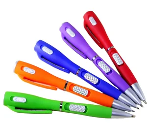 Factory Directly Supply LED Light Ball Pen LED Lighting Pens LED Flashlight Pens