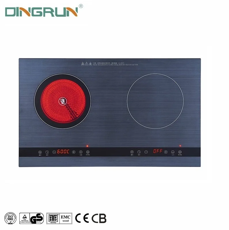 220V Kitchen Multi Function Double Burner Electric Induction Cooker 2 Head Induction Cooktop
