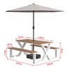 White 120 set-with umbrella