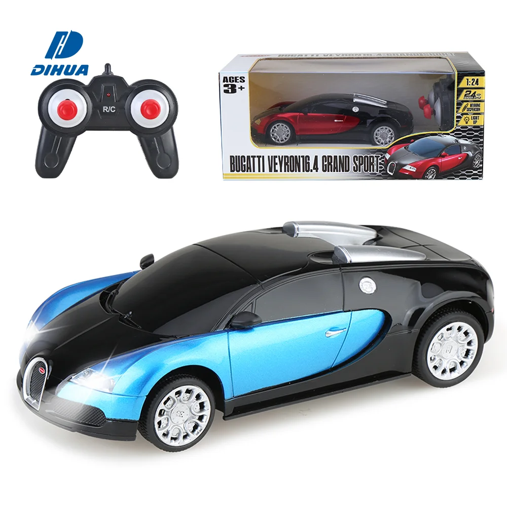 公式ライセンス取得 1:24 2.4GHzリモコン・ブガッティ・ベイロン スーパースポーツカー。ライト付き。クールなRCカー・モデル。子ども向け