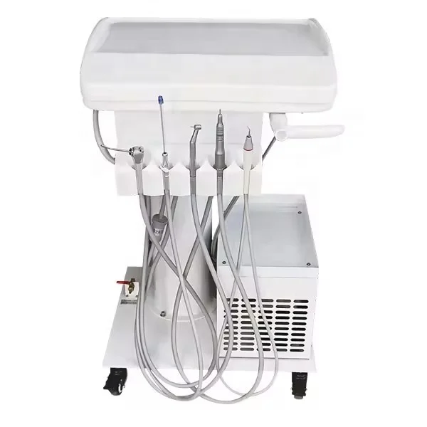 veterinary dental unit portable dental chair unit with air compressor / Mobile dental delivery cart unit