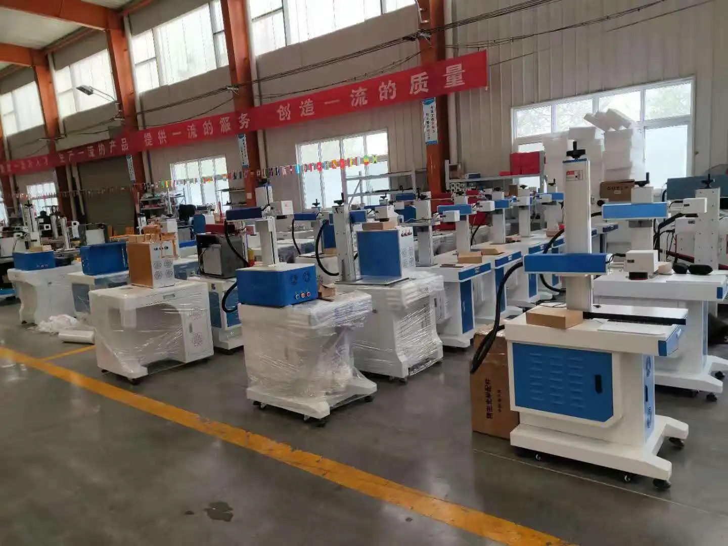 20w 30w Split Type Raycus Fiber Laser Marker and Stainless Steel Laser Marking Machine for Label logo Keyboard Metal Jewelry