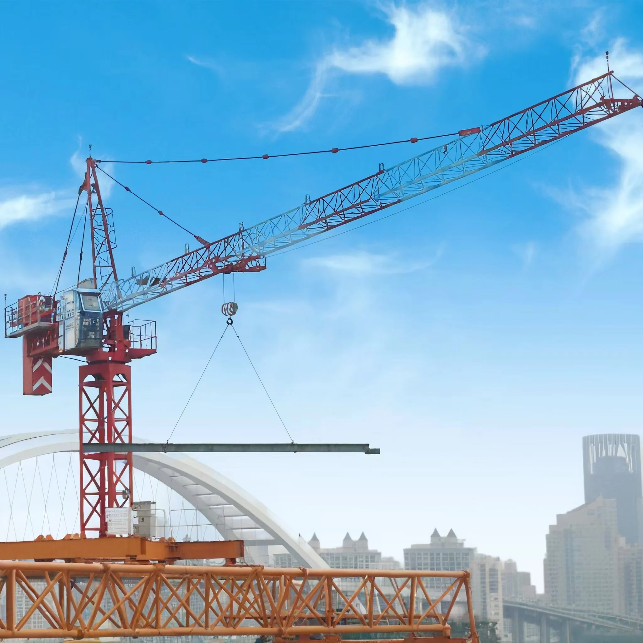 8TON Tower Crane QTZ100 - High Efficiency & Original Accessories