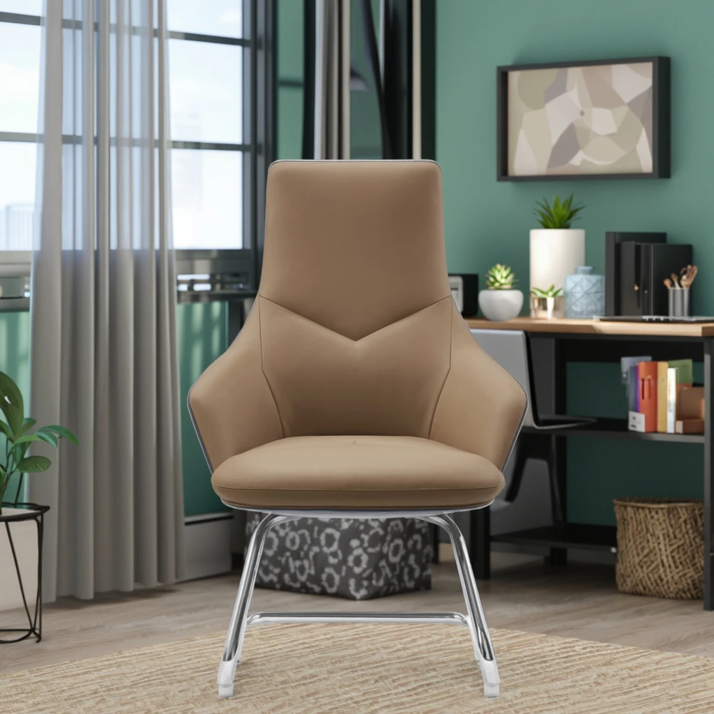 Durable Modern Ergonomic Leather Executive Student Chair 4