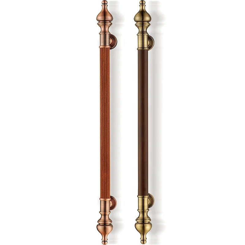 Wood Front Glass Doors H Pull Commercial Main Entrance Door Pull Handle Antique Brass Door Handles