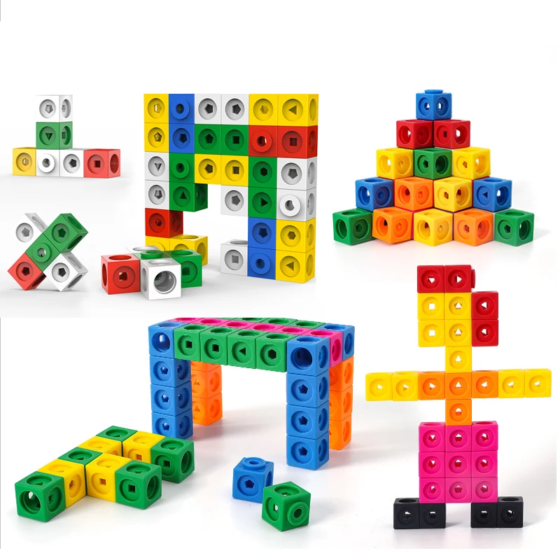 Учебный математический развивающий набор-манипулятор, обучающий стержень для мозга, игрушки для детей, математика, просвещение, кубики с защелками, строительные блоки
