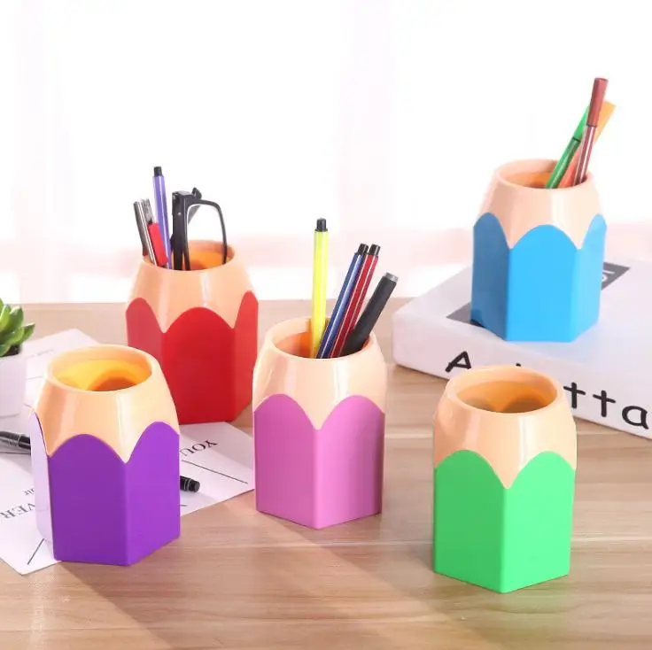 2.Makeup Brush Pencil Pen Holder Cute Stationery Desk Container Storage Box Vase 2.Makeup Brush Pencil Pen Holder Cute Stationery Desk Container Storage Box Vase