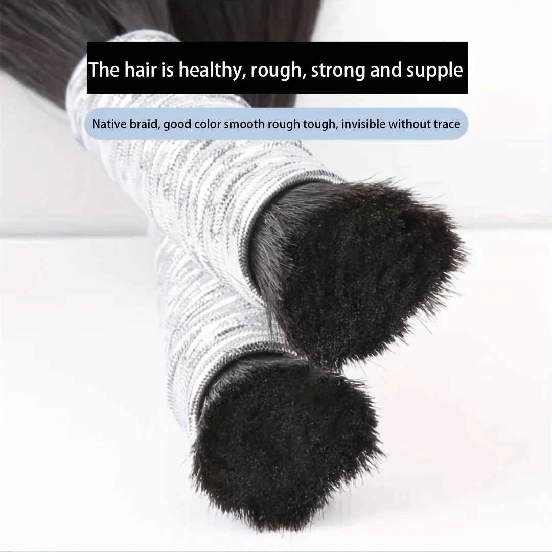 Echthaar Flechthaar Remy Extensions Für Natürliches Haarstyling_voghion.com