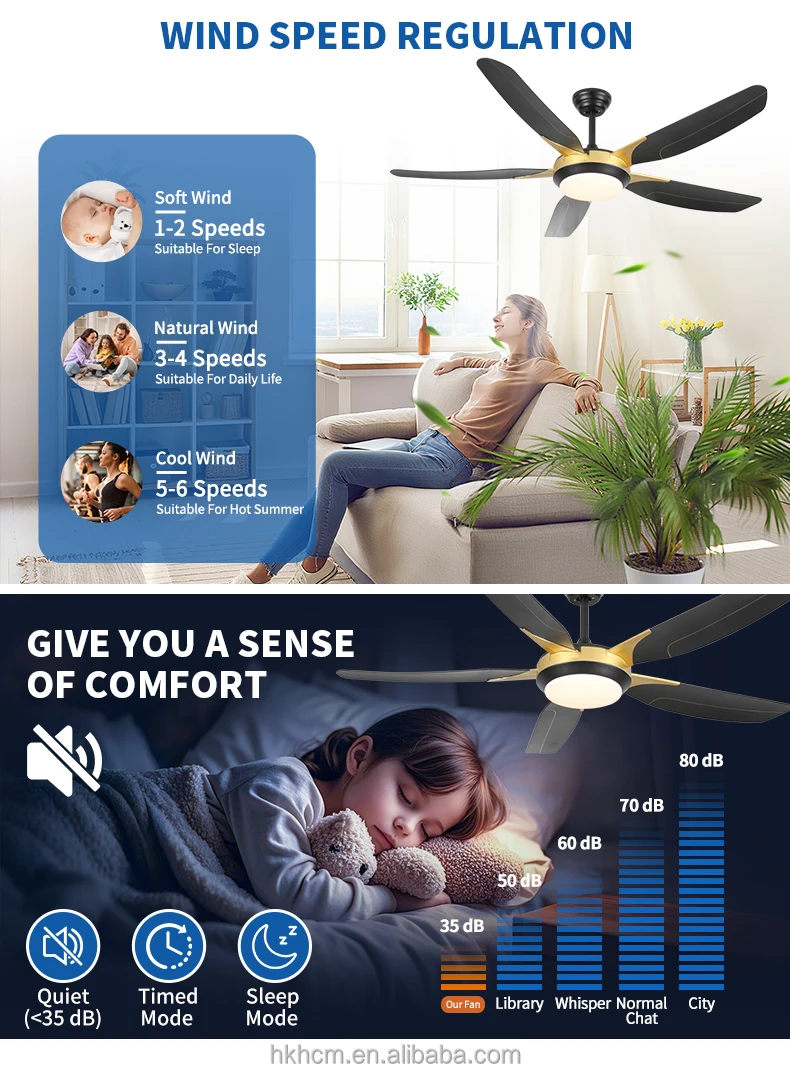 product wholesale 3cct ceiling fans with lights with remote control wooden ceiling fan high cfm quiet 3  blade bldc reversible-11