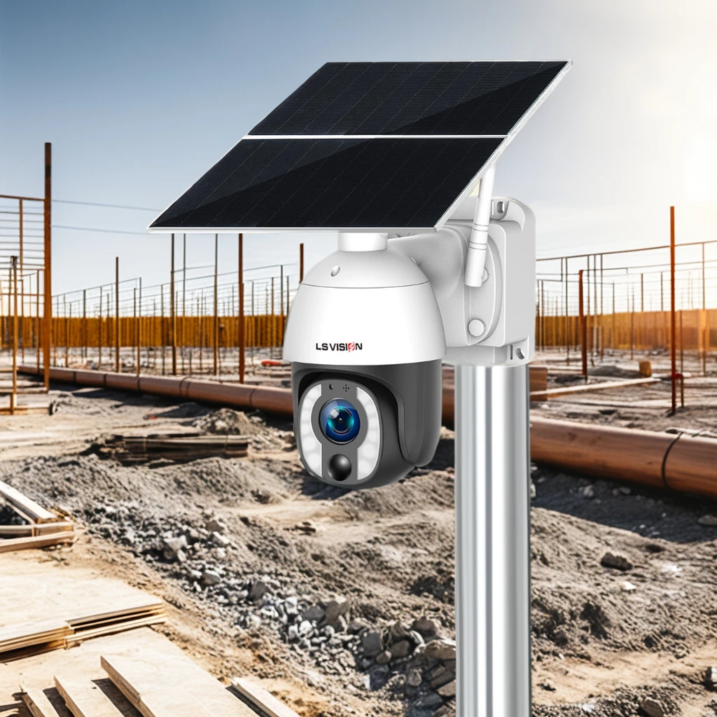 LS VISION 2024 New Arrival 20W Solar Outdoor Security Camera with 4G Version 5MP Video Recording IP Network