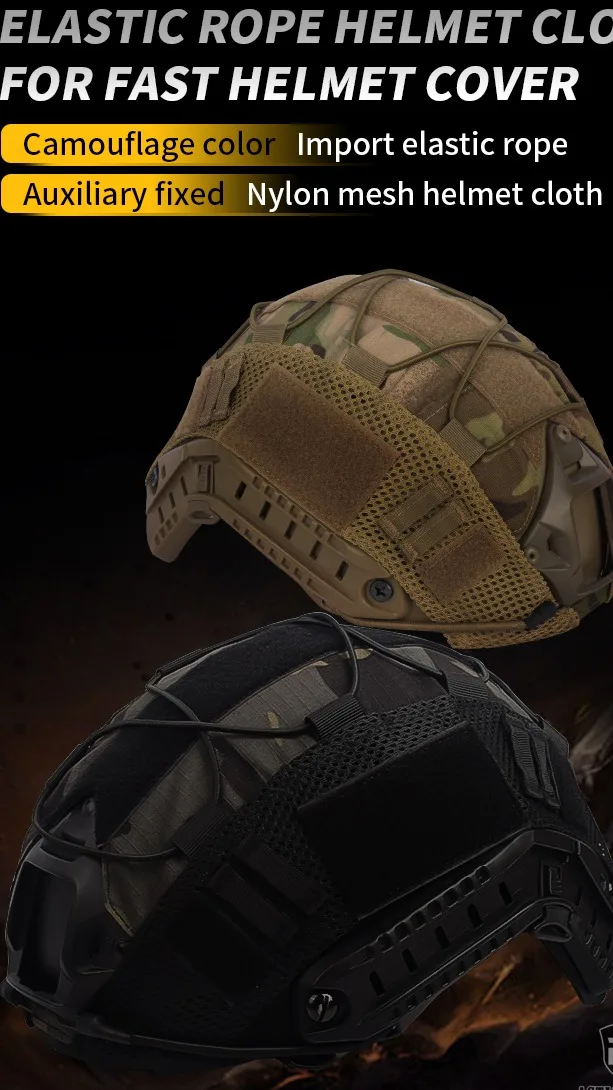 Action Union Upgraded Nylon Fast Helmet Cover Molle Combat Multicam