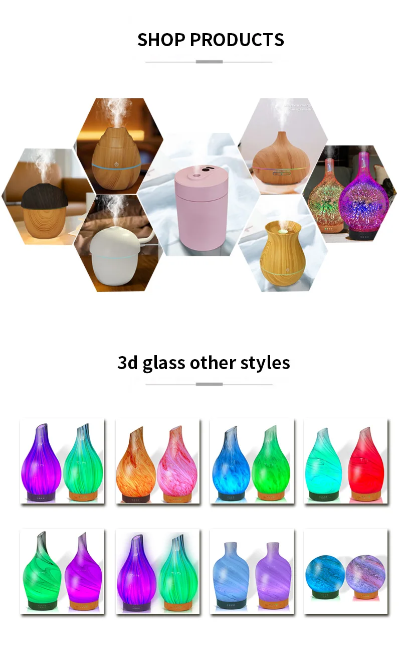 Glass Aroma Diffuser Aromatic Essential Oil Diffuser Aroma Home