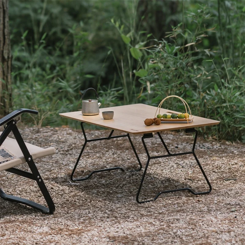 Naturehike Outdoor Small Bamboo Table Simple Foldable Wooden Table