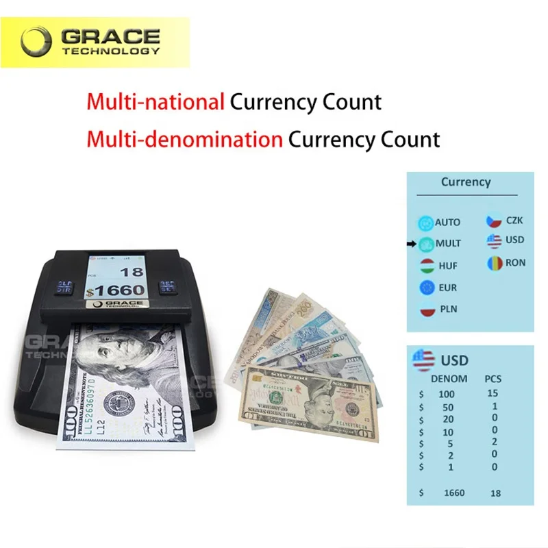 Лучшее качество УФ-детектор купюр Euro GBP маленький и умный детектор заводской