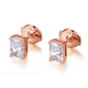10k rose gold lab diamond earring