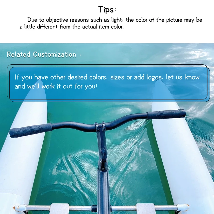 Zebec Inflatable Floating Water Bike Pedal Boats for Sale