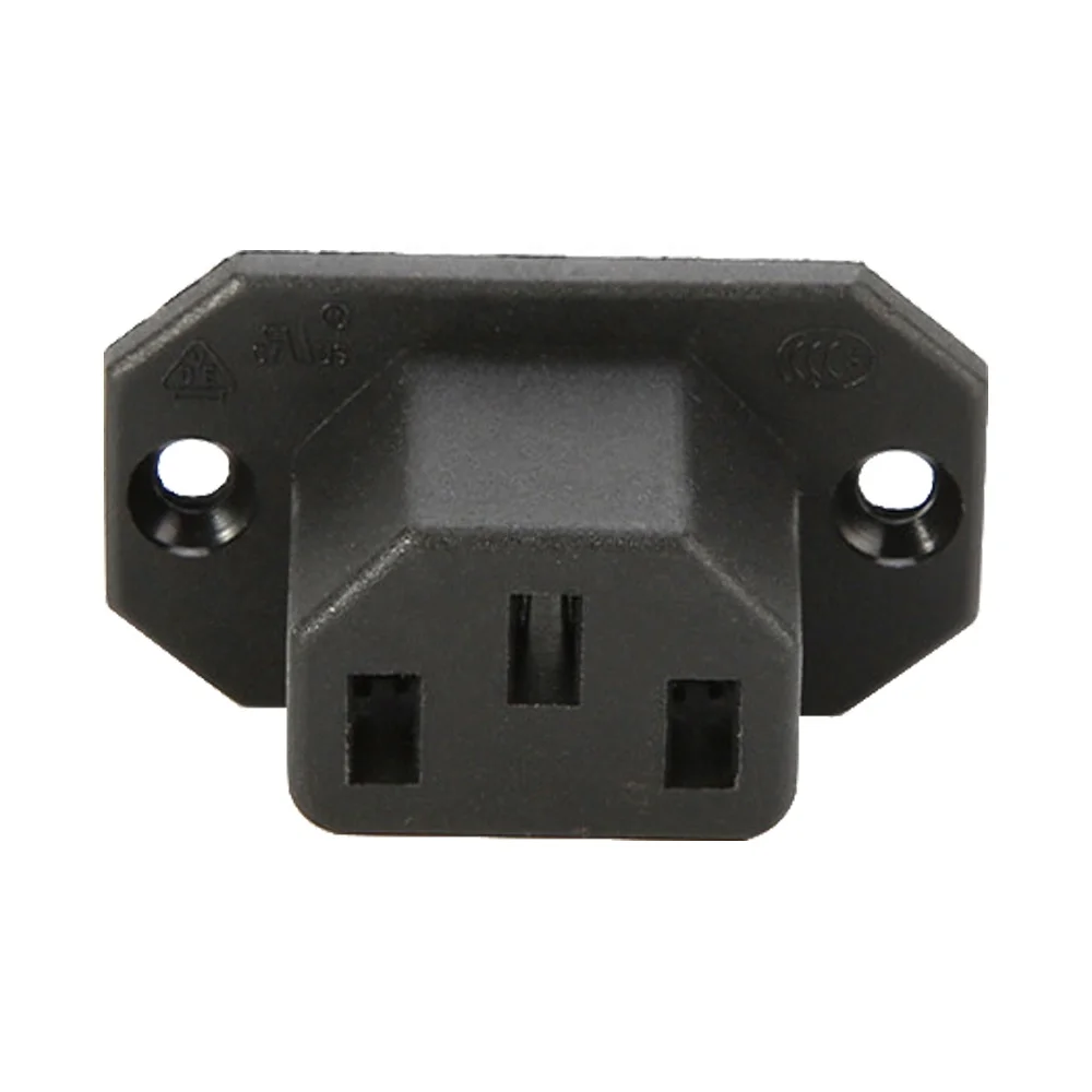IEC 320 C13 Panel Mount Plug Adapter Power Connector Socket
