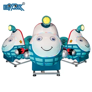 High Quality Interactive Indoor Kids Amusement Cute Design Coin-Operated Car Swing Machine Metal Fiberglass Didi Submarine