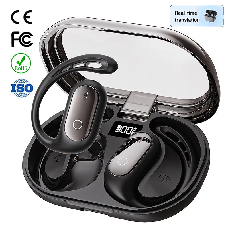 XG23 OWS Wireless Earbuds with CE FCC Rohs Optional Translation Function Sport Open Earhook 9D Spatial Audio Bluetooth Earphone
