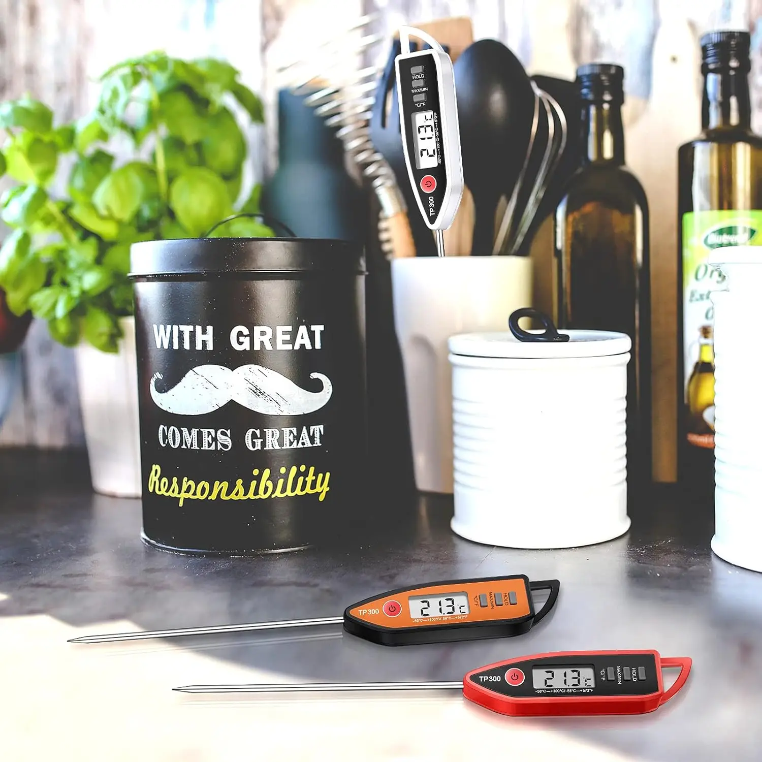 Low Price Food Thermometer Stainless Steel Probe Measuring Wax Barbecue Food Thermometer