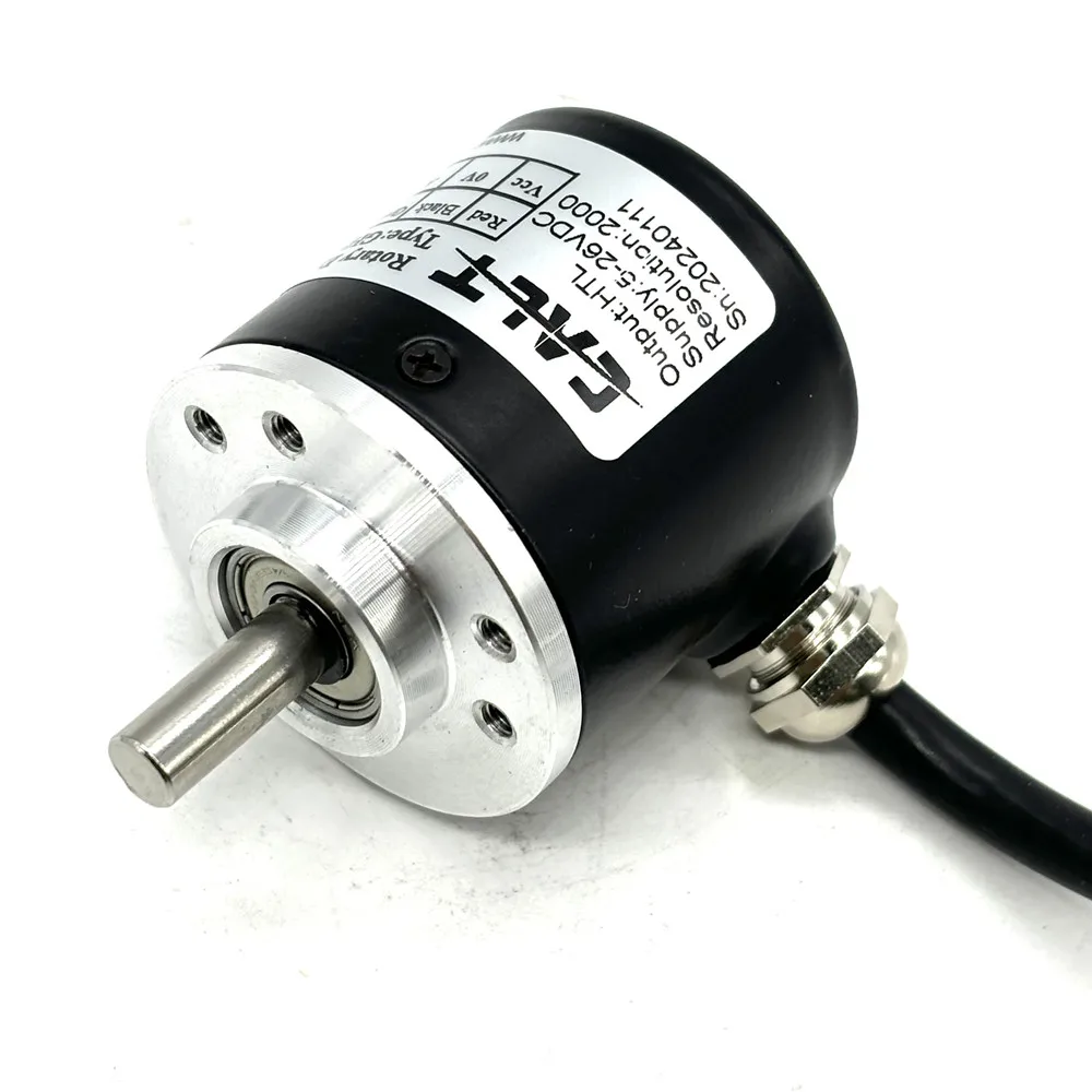 38mm outer size optical solid shaft incremental rotary encoder CALT GHS38