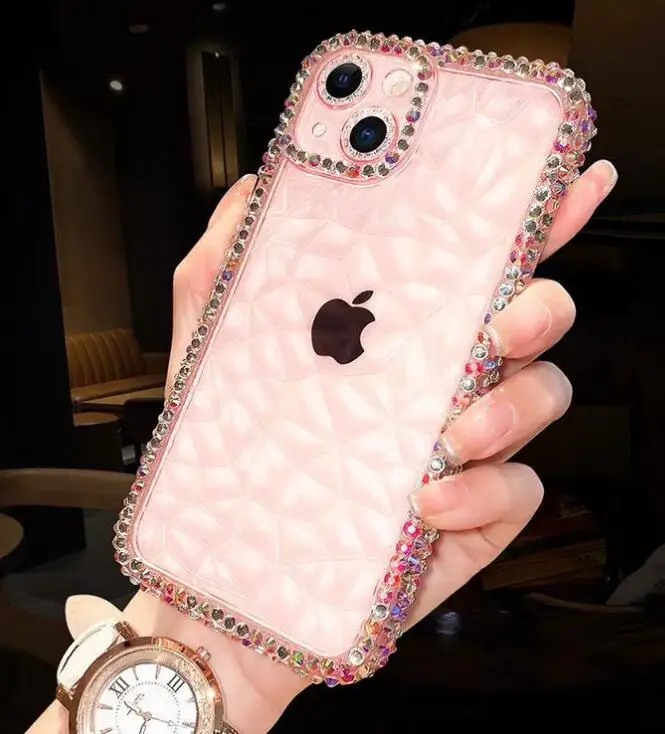 Luxury Bling Rhinestone Soft Case For Iphone 15 14 13 12 11 Pro Max X