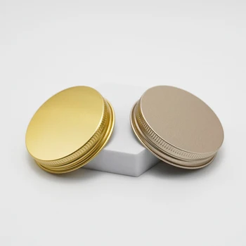 Gold & Silver Aluminum Lids Screw - top Jar Caps Perfect for Honey  Jam Bottles