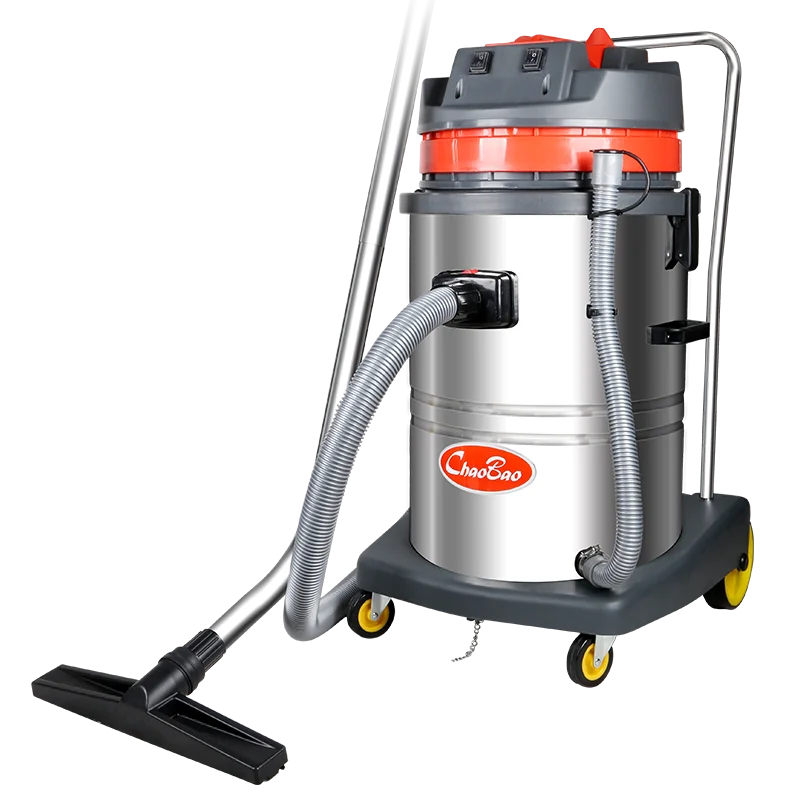 2000W 60L High Quality Wet and Dry Industrial Stainless Steel Tank Vacuum Cleaner