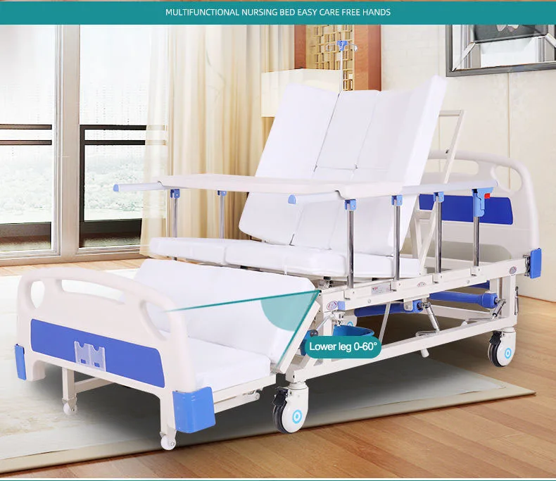 Multifunctional Hand Operated Home Care Bed Manual Hospital Medical