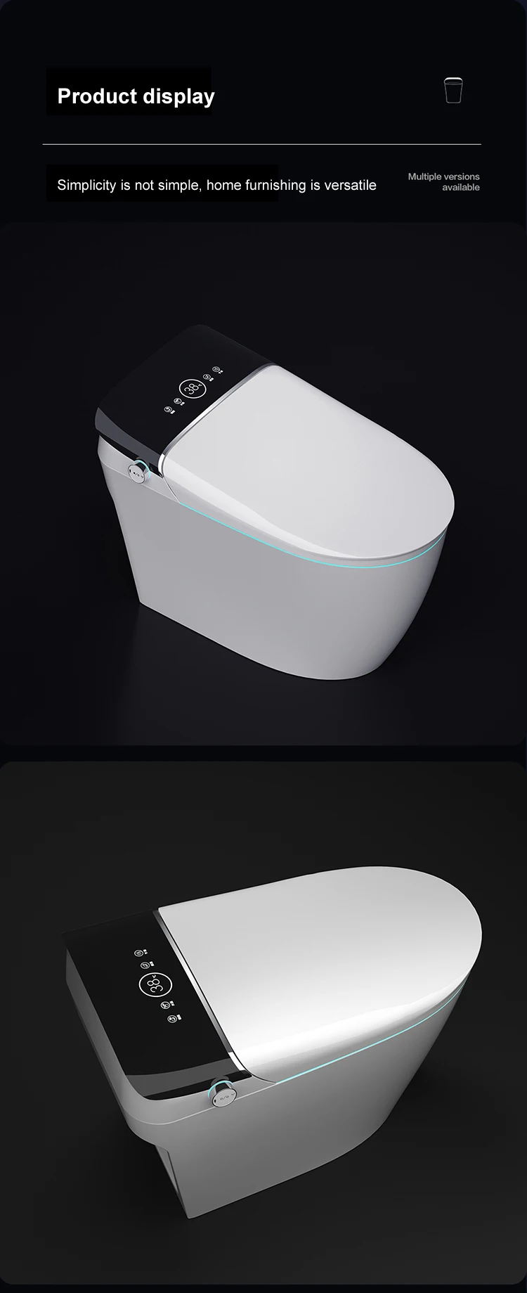 product auto flush electric bidet inodoros wc toilet bowl ceramic siphonic automatic toilet commodes bathroom intelligent smart toilet-9