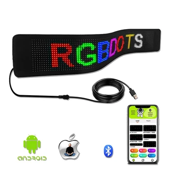 Programmable Flexible LED Display Screen Car Scrolling Advertise Message LED Display Board RGB Car Sign Soft LED Panel