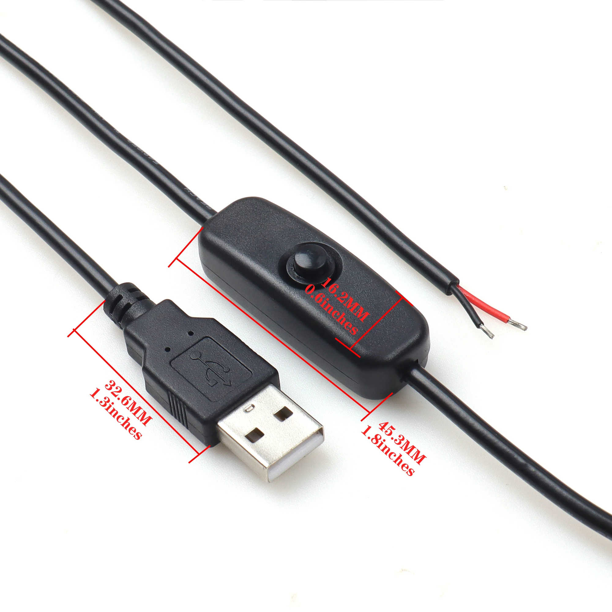 USB to DC Power Cable with 501 Switch - Reliable & Versatile