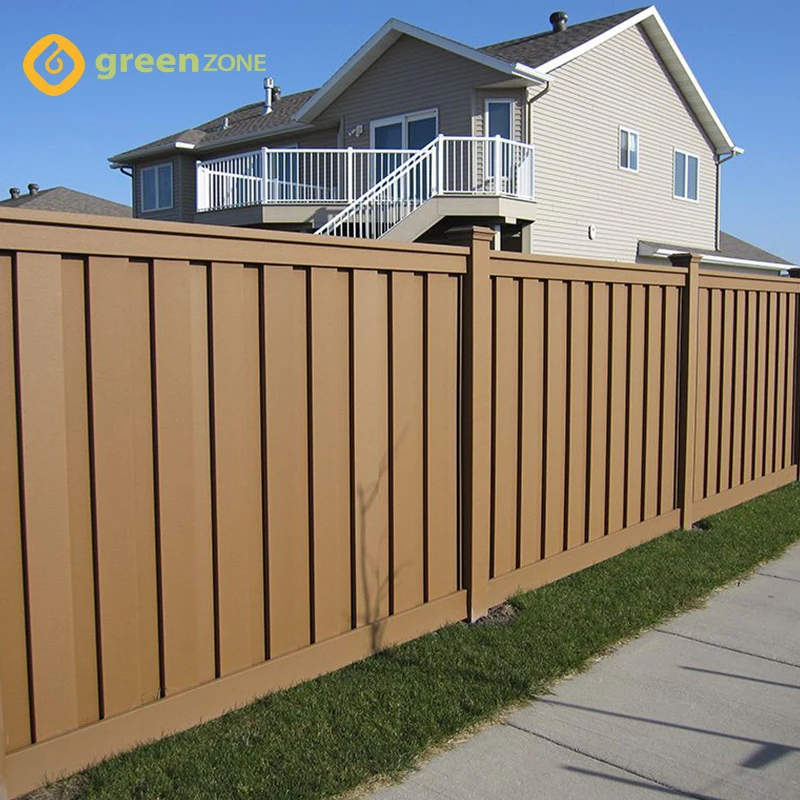 Greenzone  Wpc Garden Fence Decorative Composite Fence Panel Decorative Fencing