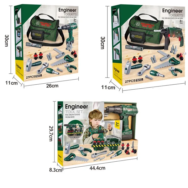 Xinmei 2022 оптовая продажа игрушки для ролевых игр и дошкольников Обучающие коробки инструментов детей набор пластиковых