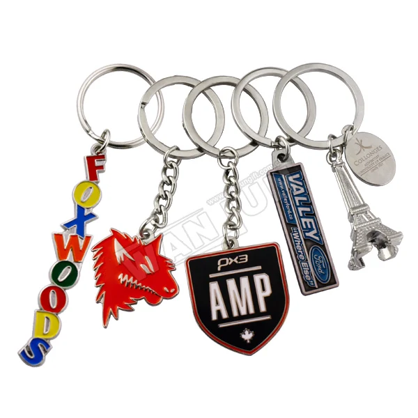 Wholesale Custom 3d Metal  Keychain Customized Design Soft Enamel Keychain
