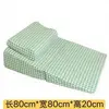 Almohada de látex a cuadros verdes 80*80*20