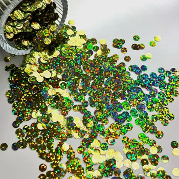 Flat Sequins Iridescent Spangles Craft Loose Sequins for Embroidery, Applique, Knitting, Arts, Crafts, and Embellishment