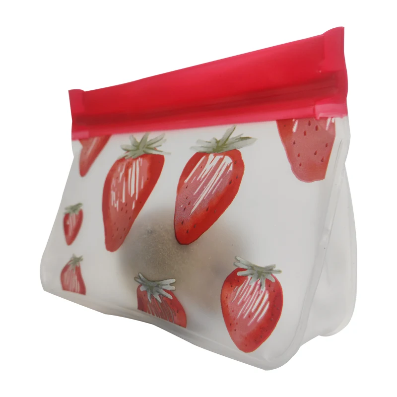 10pcs Reusable Fresh Zipper Bag For Food Plastic Bags Fruit