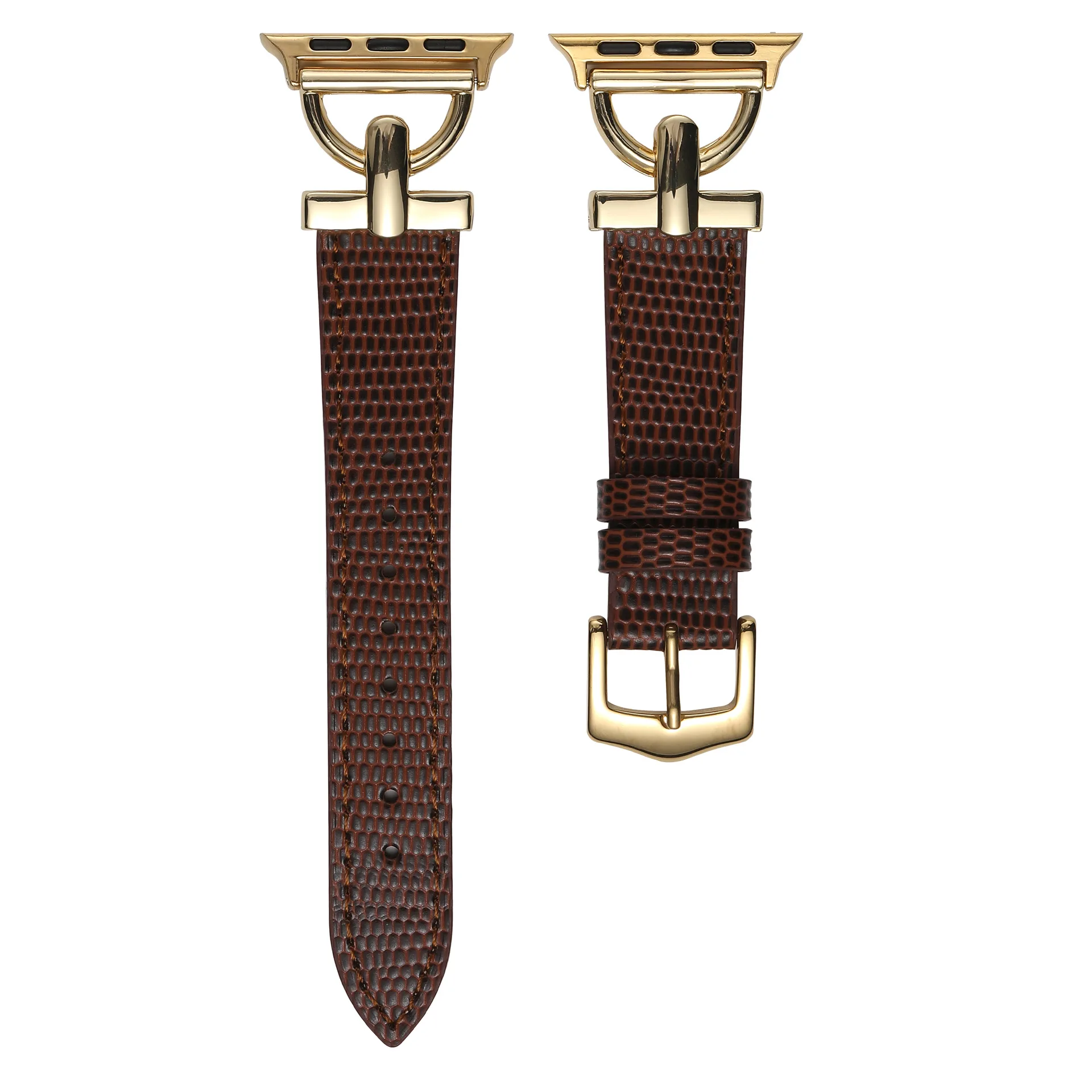 Brown - gold buckle