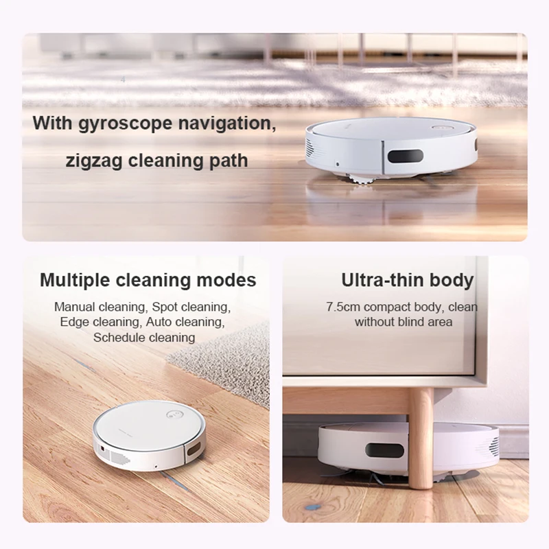 F403 Floor Sweeping Robotic Rechargeable Robot Cleaner Vacuum and Mop Robot Cleaner