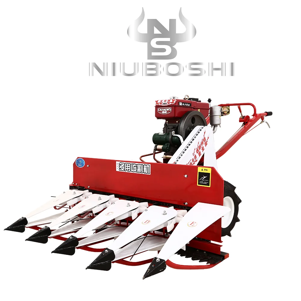 High Quality  Small Mini Reaper Cutter Harvester Machine Used to Wheat Rice Corn Paddy Grain Sorghum Pepper Alfalfa Grass