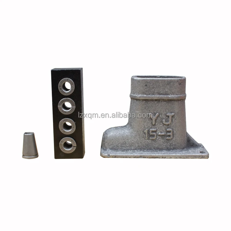 Prestressed Concrete Post Tension Multi Hole Round Anchorage with Wedge