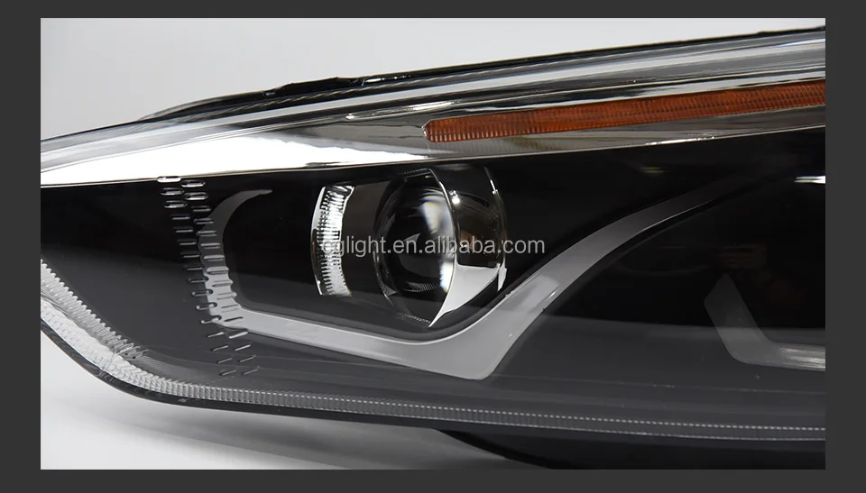 Faro delantero para coche Ford Focus, lente de proyector, señal dinámica Drl, accesorios automotrices, 2015-2017