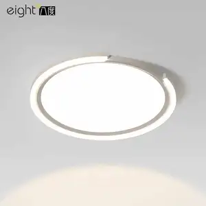 Warm White Light Super Slim Flush Mount 8W 10W 20W 30W Surface Mount LED Light Fixture Ceiling Light for Bedroom Living Room