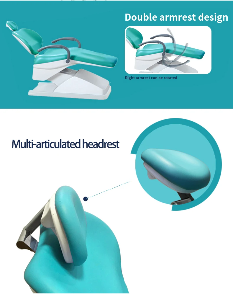 Promotion dental chair and dental unit full set with woodpecker N2 scaler handpiece,compressor,intraoral camera,curing light