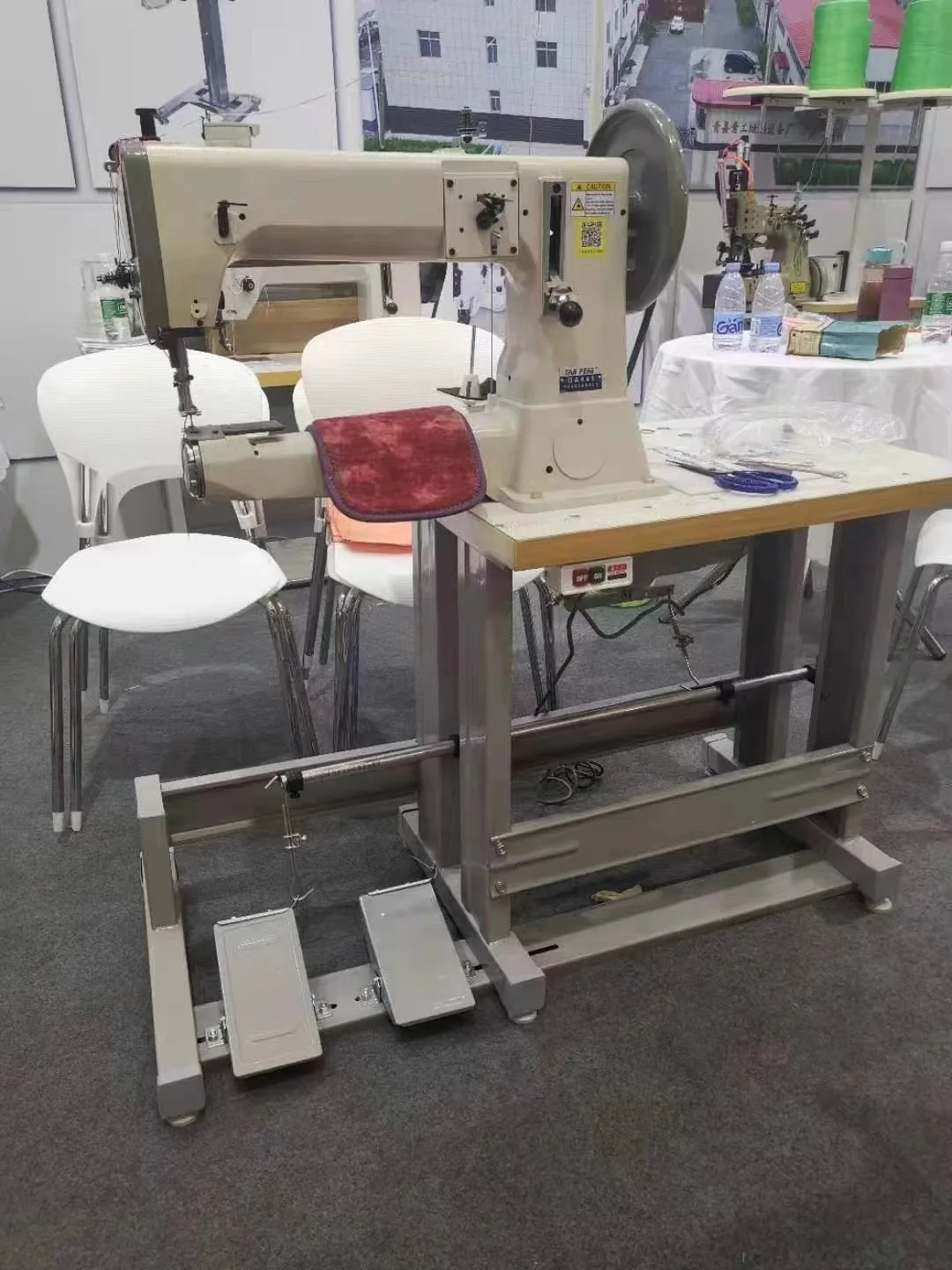 GA441 Leather Sewing Machine Cylinder Arm Walking Foot Sofa Heavy Duty  Compound Feed Sewing Machine, image size:1080x1440