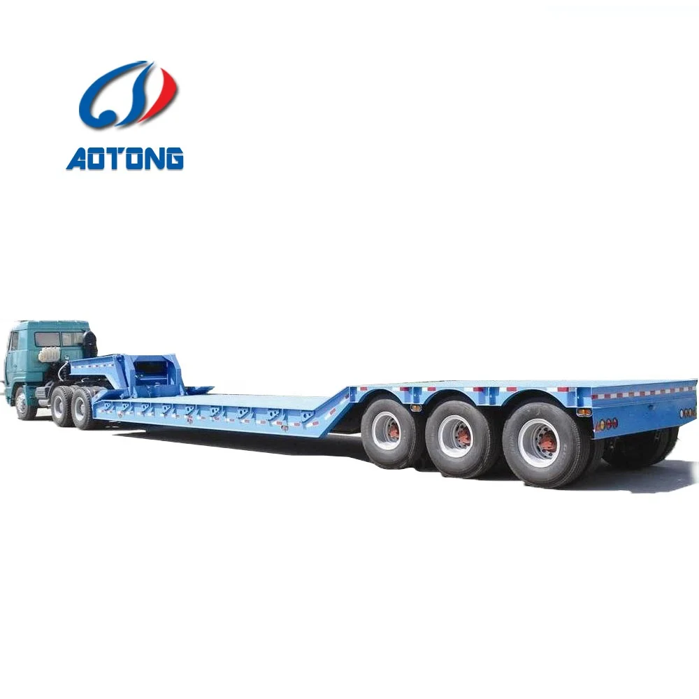 Heavy Duty Equipment Low Bed Truck Trailer Companies In Shandong Front  Loading Ramp Low Bed Tractor Semi Trailer Manufacturers - Buy Trailers  Manufacturers In Shanghai Trailers Companies In